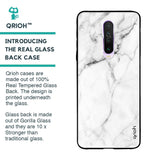 Modern White Marble Glass case for Poco X2