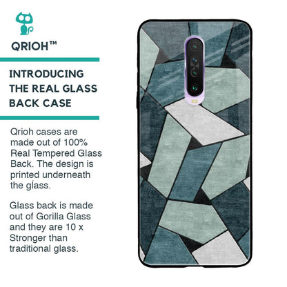 Abstact Tiles Glass Case for Poco X2