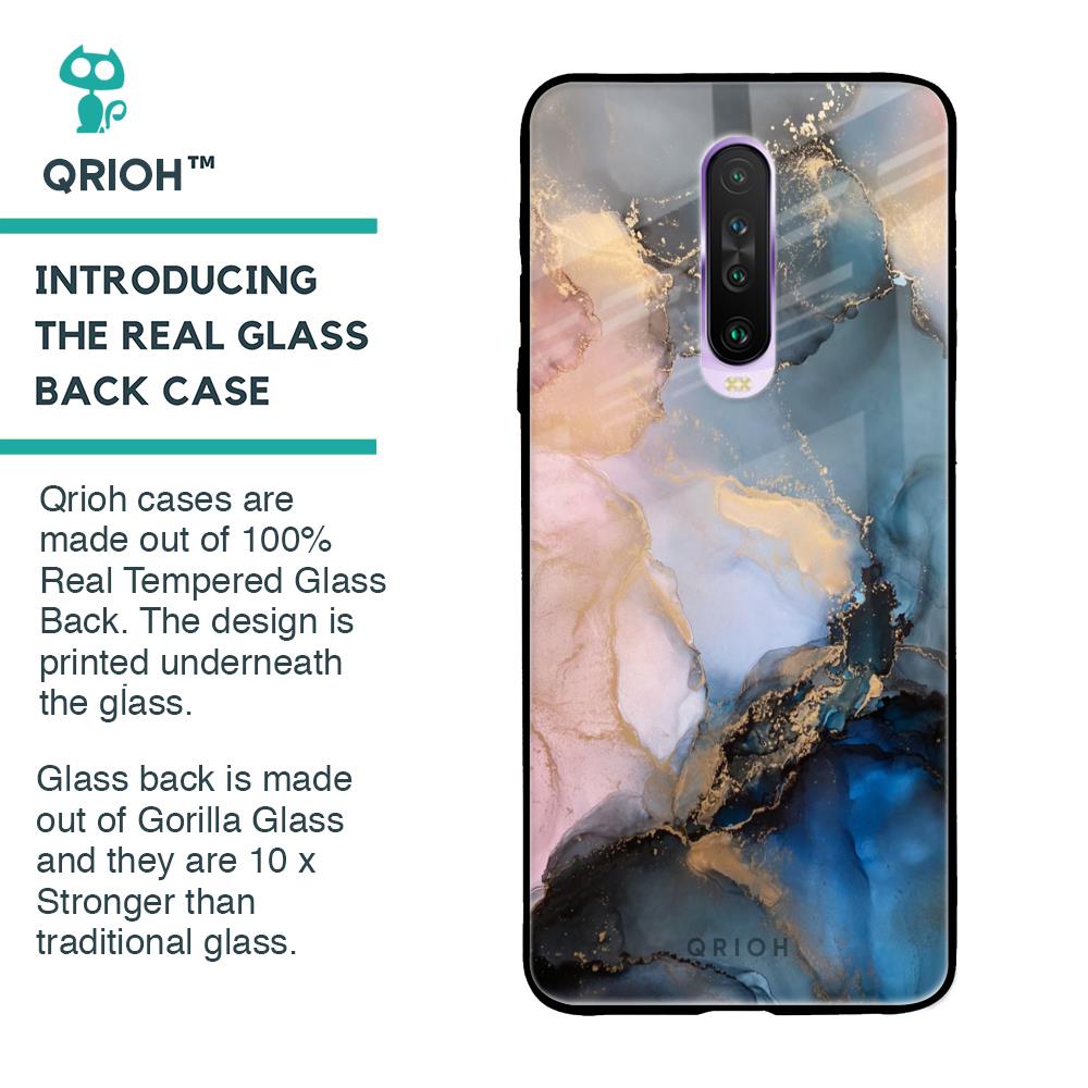Marble Ink Abstract Glass Case for Poco X2