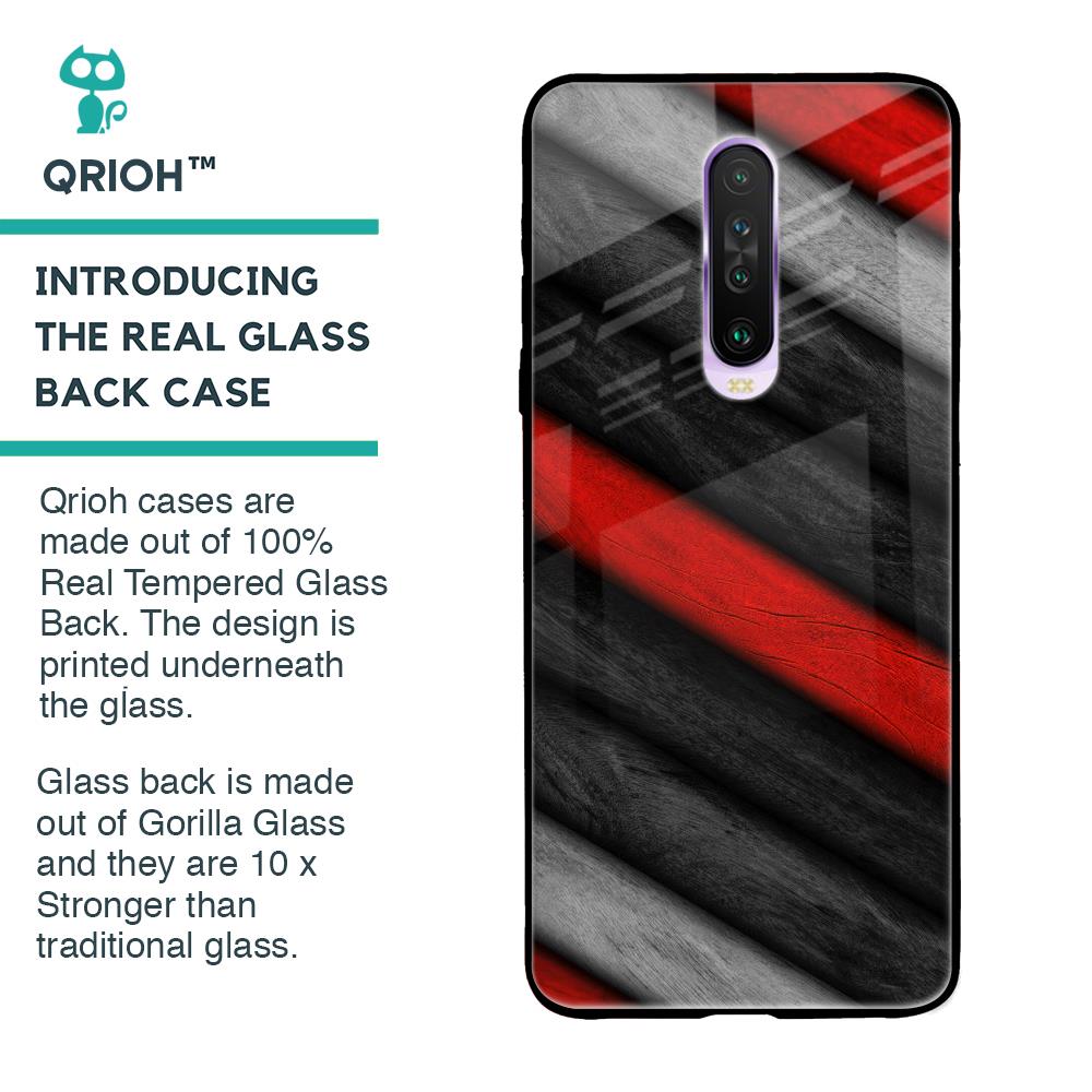 Soft Wooden Texture Glass Case for Poco X2
