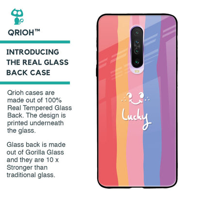Lucky Abstract Glass Case for Poco X2