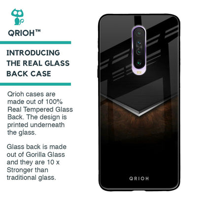 Dark Walnut Glass Case for Poco X2