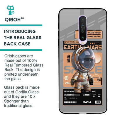Space Ticket Glass Case for Poco X2