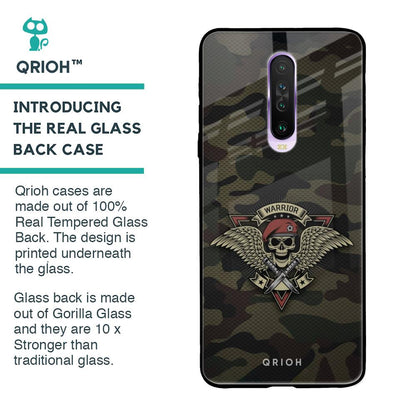 Army Warrior Glass Case for Poco X2
