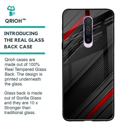 Modern Abstract Glass Case for Poco X2