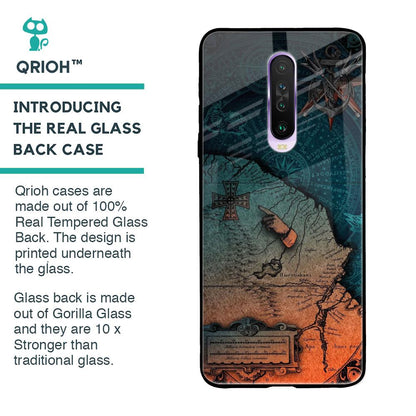 Geographical Map Glass Case for Poco X2