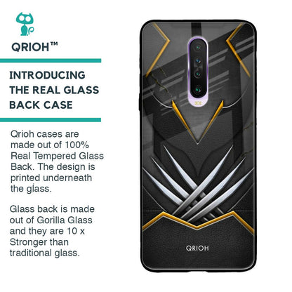 Black Warrior Glass Case for Poco X2