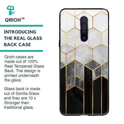 Tricolor Pattern Glass Case for Poco X2