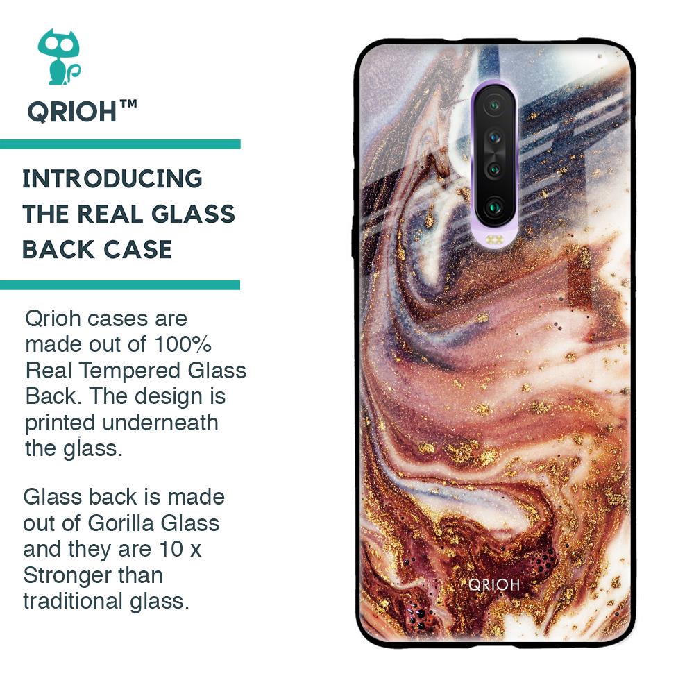 Exceptional Texture Glass Case for Poco X2