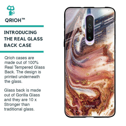 Exceptional Texture Glass Case for Poco X2
