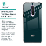 Hunter Green Glass Case For Poco X2