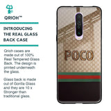High End Fashion Glass case for Poco X2