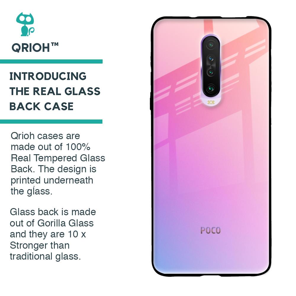 Dusky Iris Glass case for Poco X2
