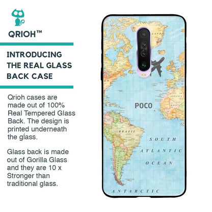 Fly Around The World Glass Case for Poco X2
