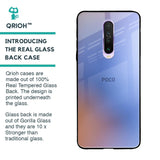 Blue Aura Glass Case for Poco X2