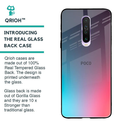 Rainbow Laser Glass Case for Poco X2