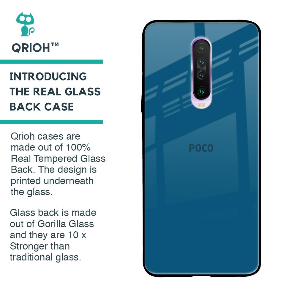 Cobalt Blue Glass Case for Poco X2
