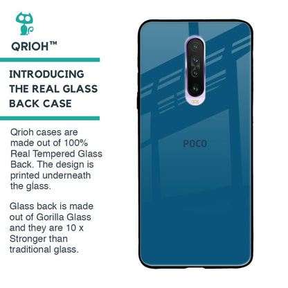 Cobalt Blue Glass Case for Poco X2
