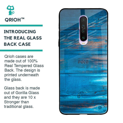 Patina Finish Glass case for Poco X2