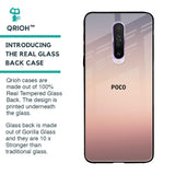 Golden Mauve Glass Case for Poco X2
