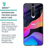Colorful Fluid Glass Case for Poco X2