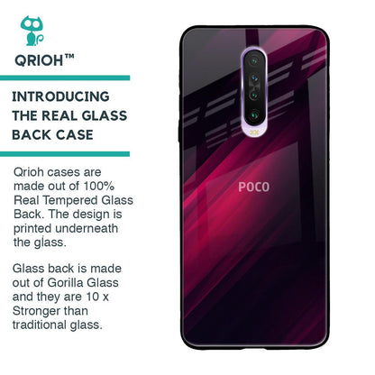 Razor Black Glass Case for Poco X2