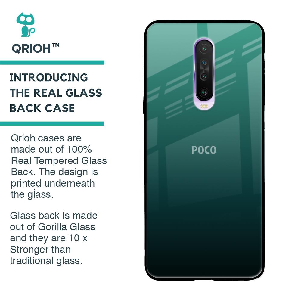 Palm Green Glass Case For Poco X2
