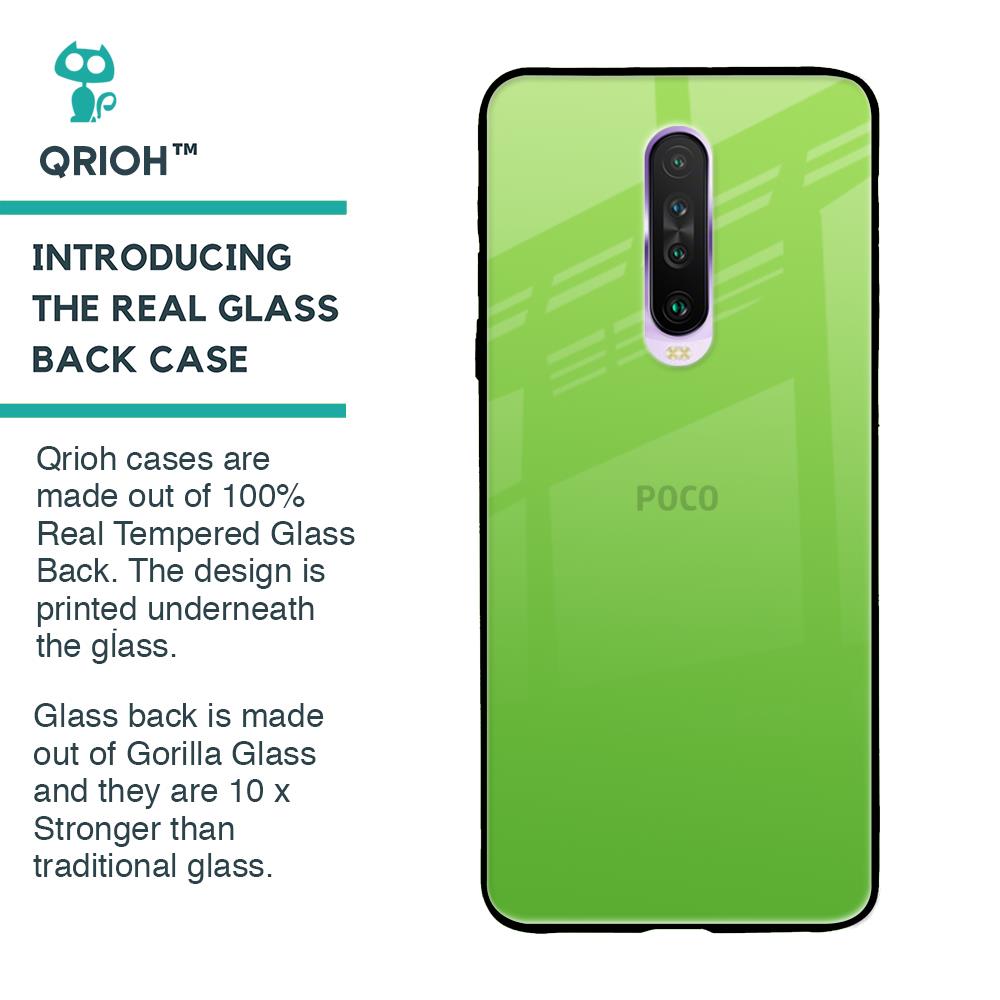 Paradise Green Glass Case For Poco X2