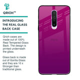 Magenta Gradient Glass Case For Poco X2