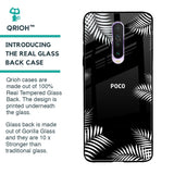 Zealand Fern Design Glass Case For Poco X2