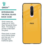 Fluorescent Yellow Glass case for Poco X2