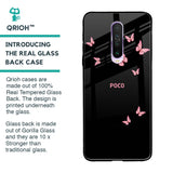Fly Butterfly Glass Case for Poco X2
