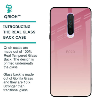 Blooming Pink Glass Case for Poco X2