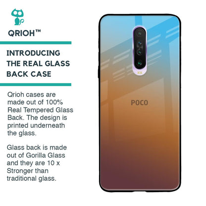 Rich Brown Glass Case for Poco X2