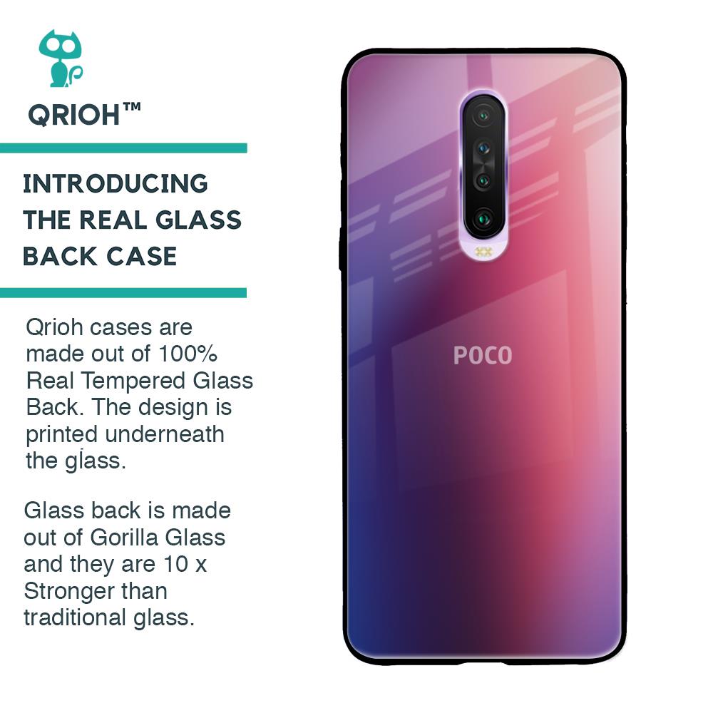 Multi Shaded Gradient Glass Case for Poco X2