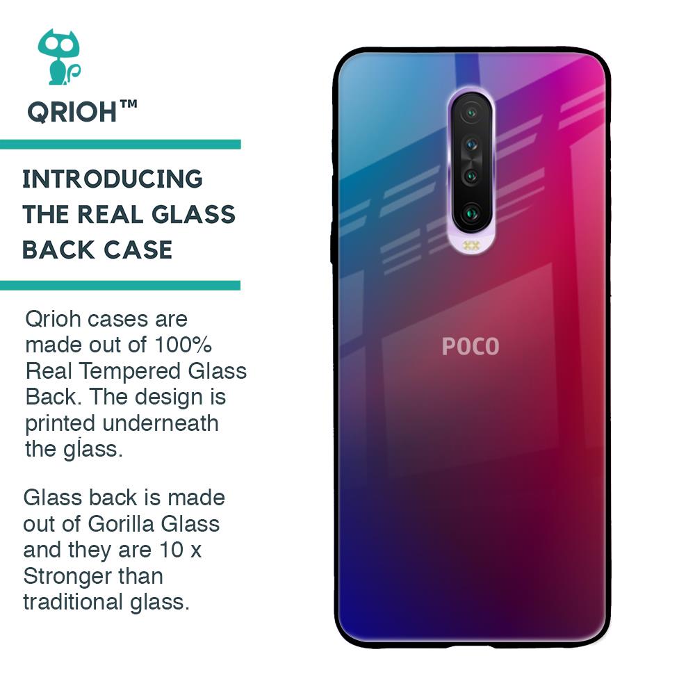 Magical Color Shade Glass Case for Poco X2