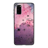 Space Doodles Samsung Galaxy S20 Glass Back Cover Online