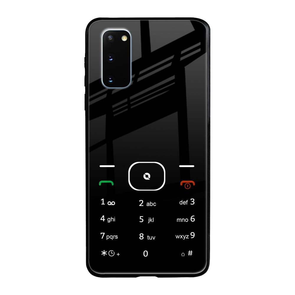 Classic Keypad Pattern Samsung Galaxy S20 Glass Back Cover Online
