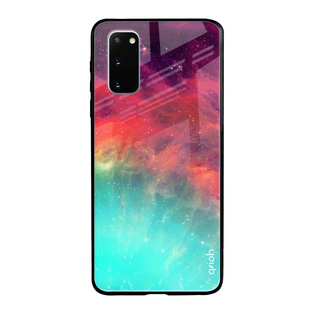 Colorful Aura Samsung Galaxy S20 Glass Back Cover Online