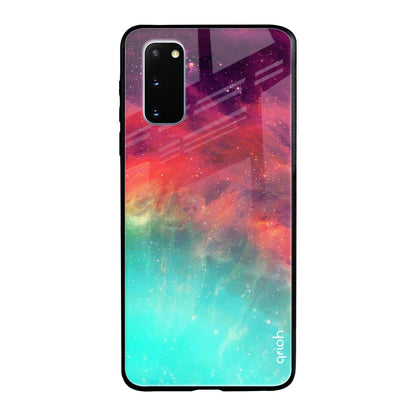 Colorful Aura Samsung Galaxy S20 Glass Back Cover Online