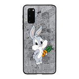 Cute Baby Bunny Samsung Galaxy S20 Glass Back Cover Online
