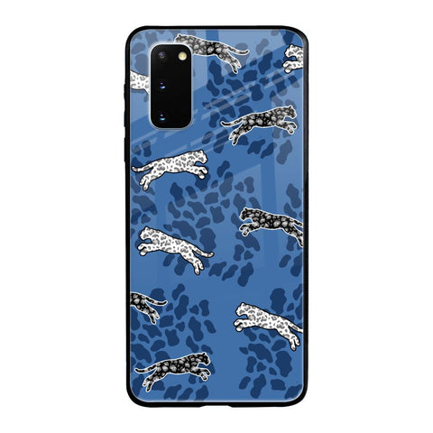 Blue Cheetah Samsung Galaxy S20 Glass Back Cover Online