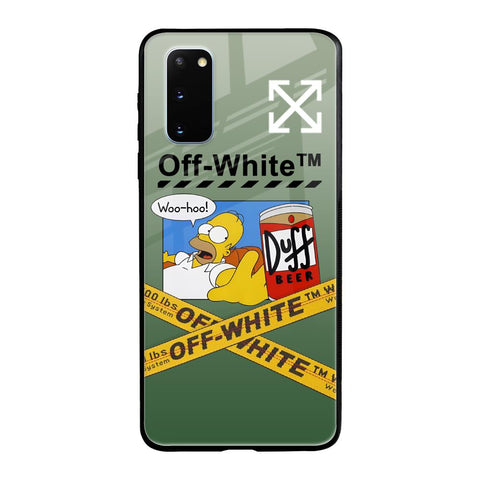 Duff Beer Samsung Galaxy S20 Glass Back Cover Online
