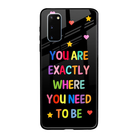Magical Words Samsung Galaxy S20 Glass Back Cover Online