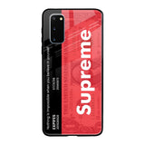 Supreme Ticket Samsung Galaxy S20 Glass Back Cover Online