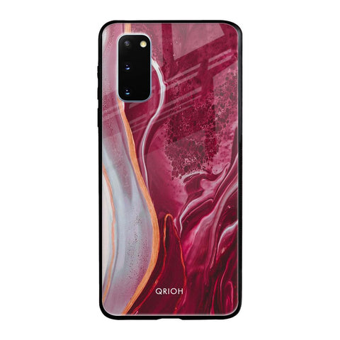Crimson Ruby Samsung Galaxy S20 Glass Back Cover Online