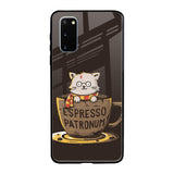 Tea With Kitty Samsung Galaxy S20 Glass Back Cover Online