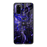 Techno Color Pattern Samsung Galaxy S20 Glass Back Cover Online