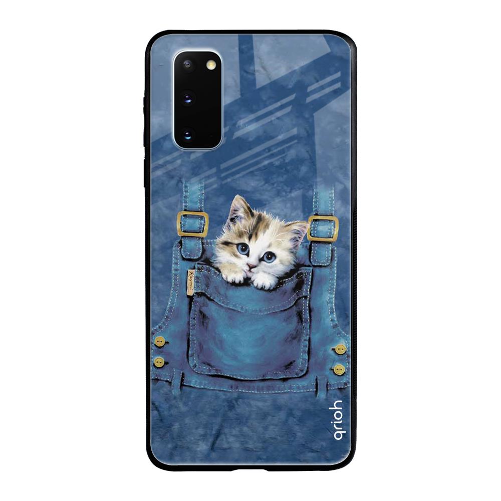 Kitty In Pocket Samsung Galaxy S20 Glass Back Cover Online