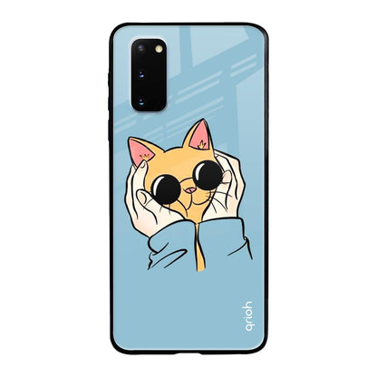 Adorable Cute Kitty Samsung Galaxy S20 Glass Back Cover Online